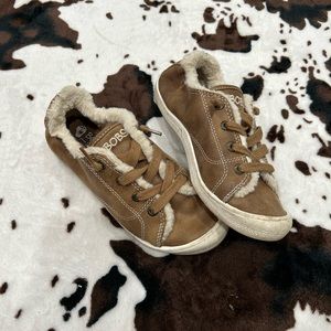 Faux Suede Bobs Fur Flats